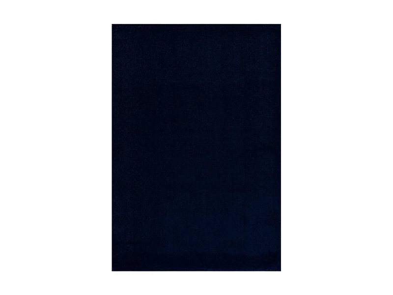 tapis cuisine 80x150 tissé bleu marine rectangle motif uni NOSSA