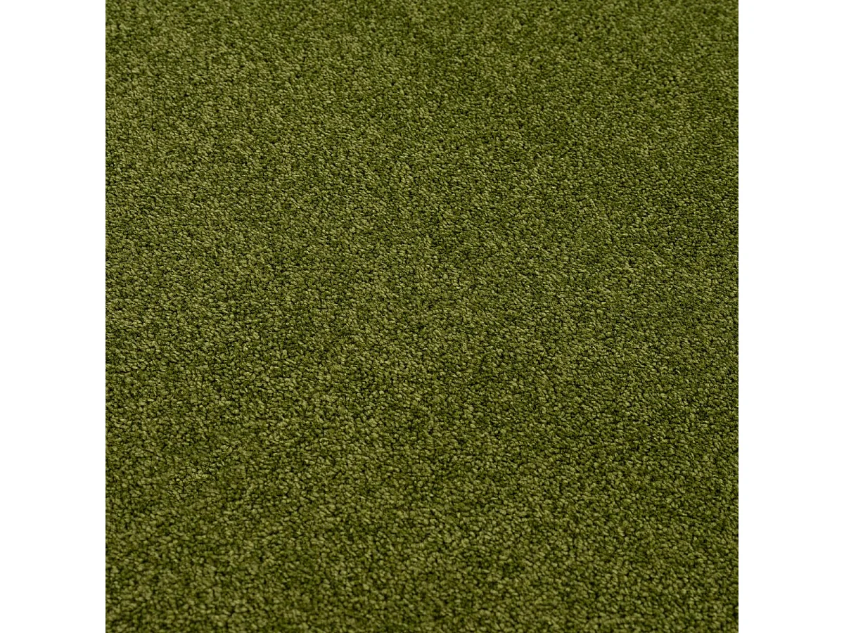 tapis salle à manger 200x290 tissé vert rectangle motif uni NOSSA