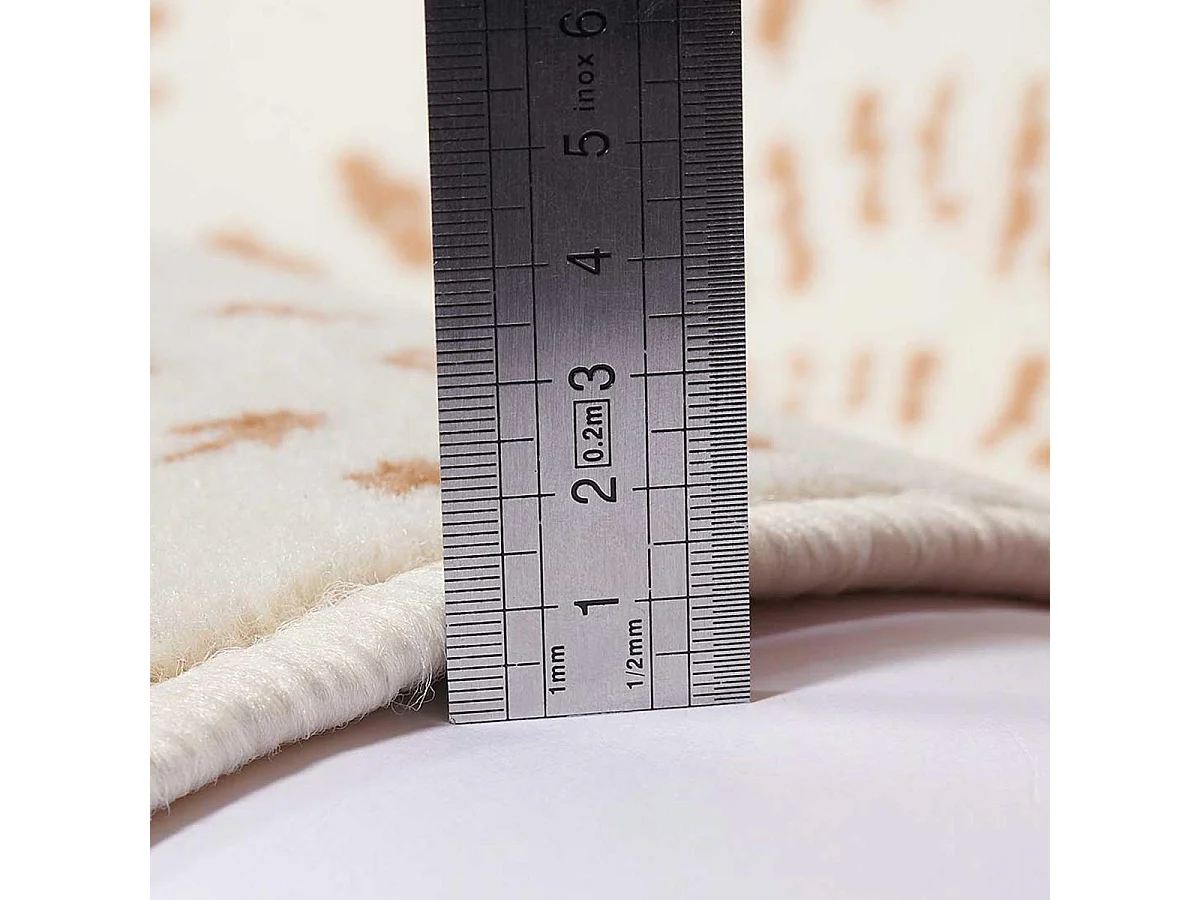 Tapis berbère 60x110 tissé motif ethnic LYN1 ORIENVAG crème