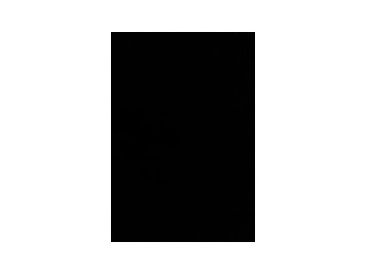 tapis salle à manger 200x290 tissé noir rectangle motif uni NOSSA