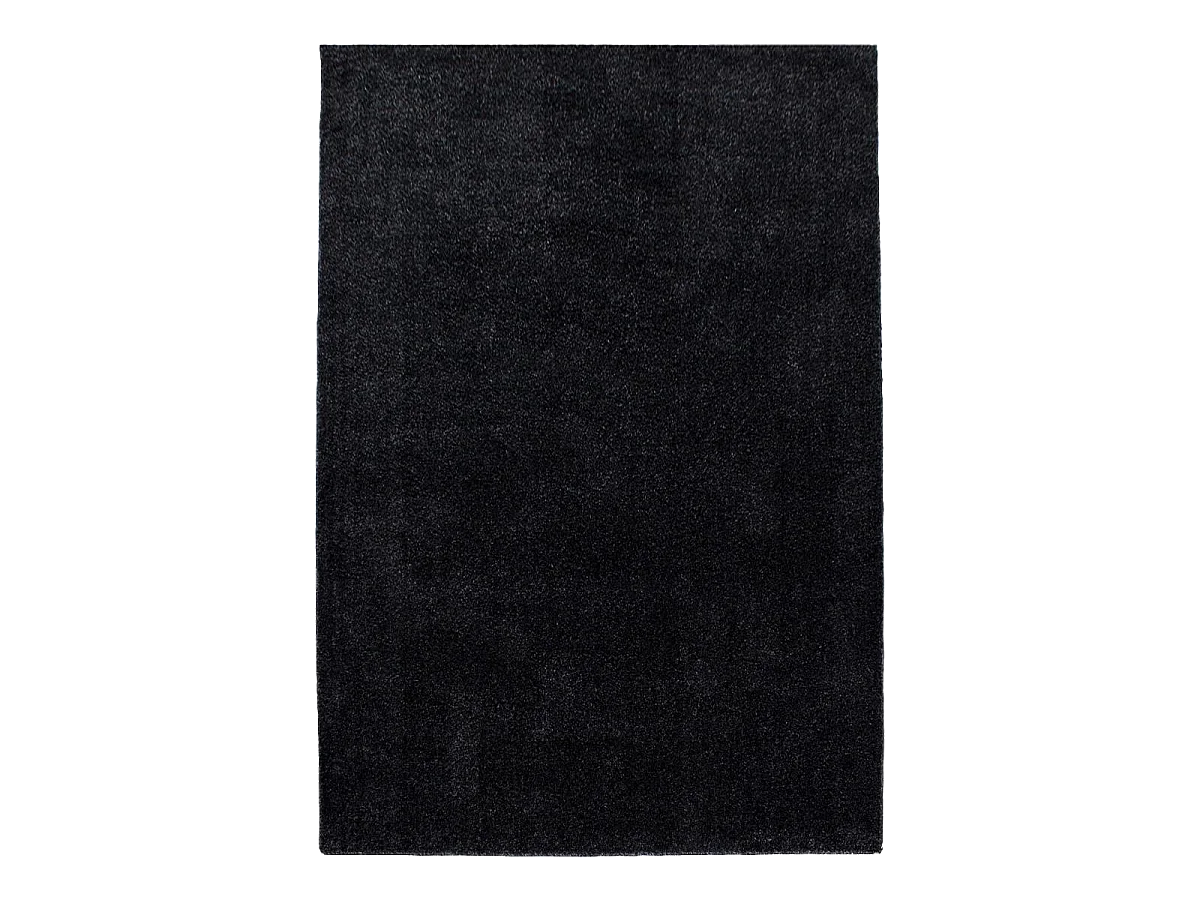 tapis salon 200x290 tissé anthracite rectangle motif uni SOULA