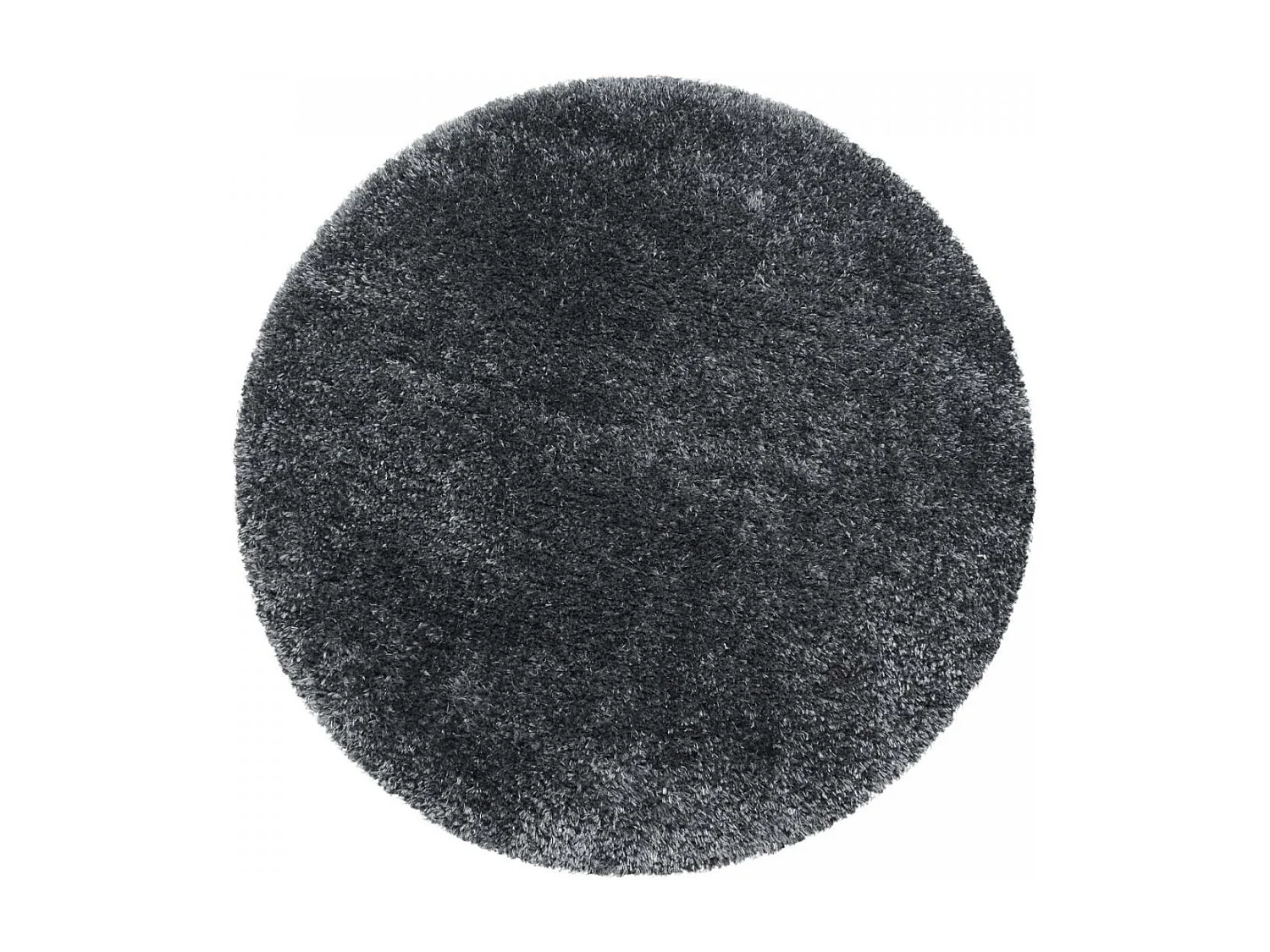 Tapis longs poils shaggy 200x290 rectangle tissé gris motif uni UNI A