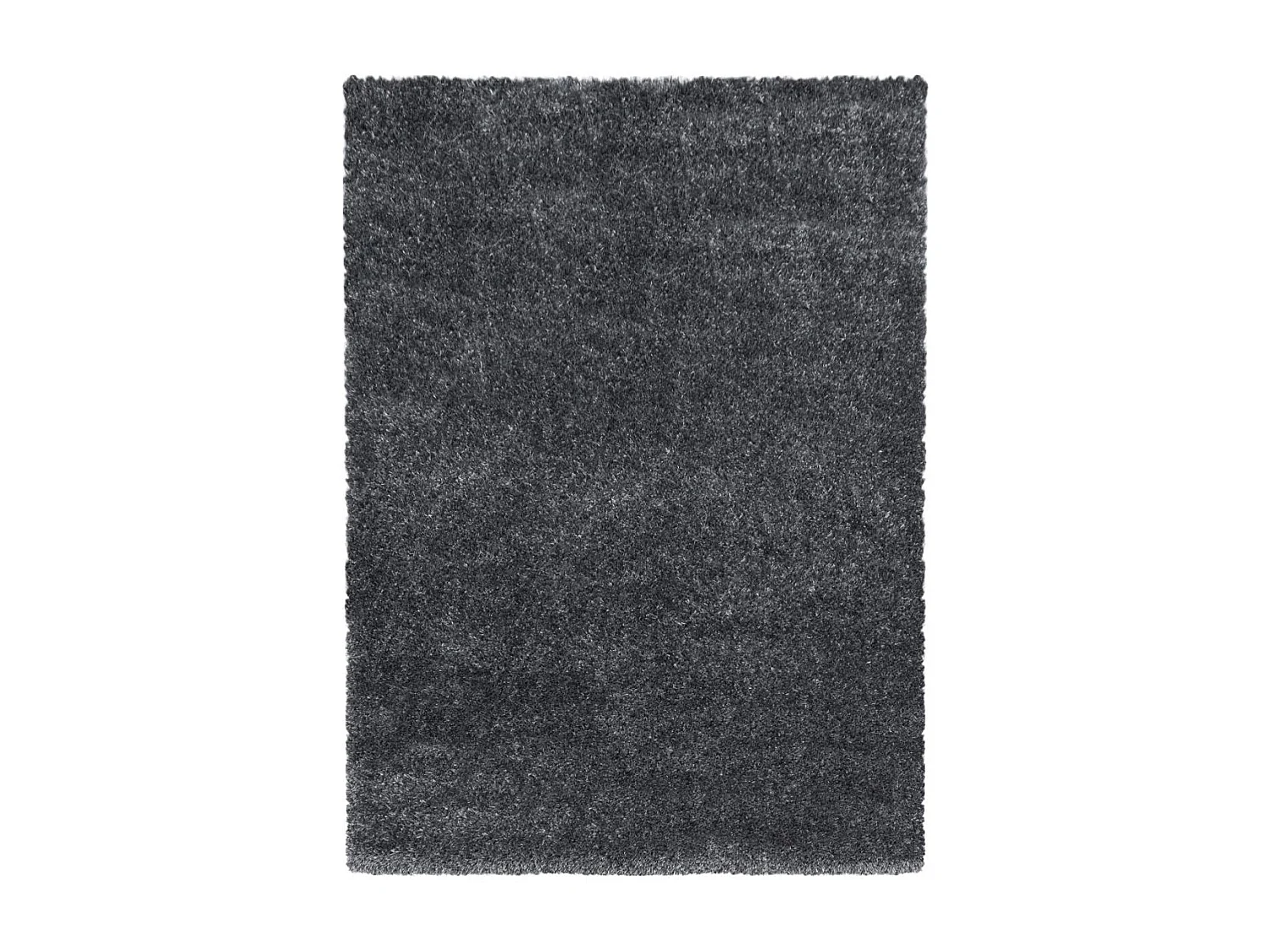 Tappeto Shaggy a pelo lungo 200x290 rettangolo intrecciato grigio fantasia unita UNI A