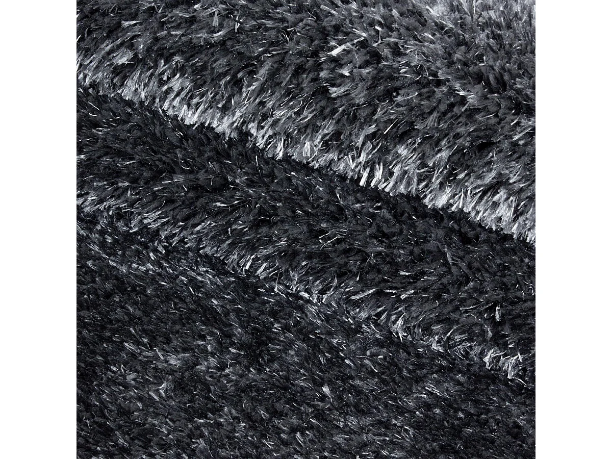 Tappeto Shaggy a pelo lungo 200x290 rettangolo intrecciato grigio fantasia unita UNI A