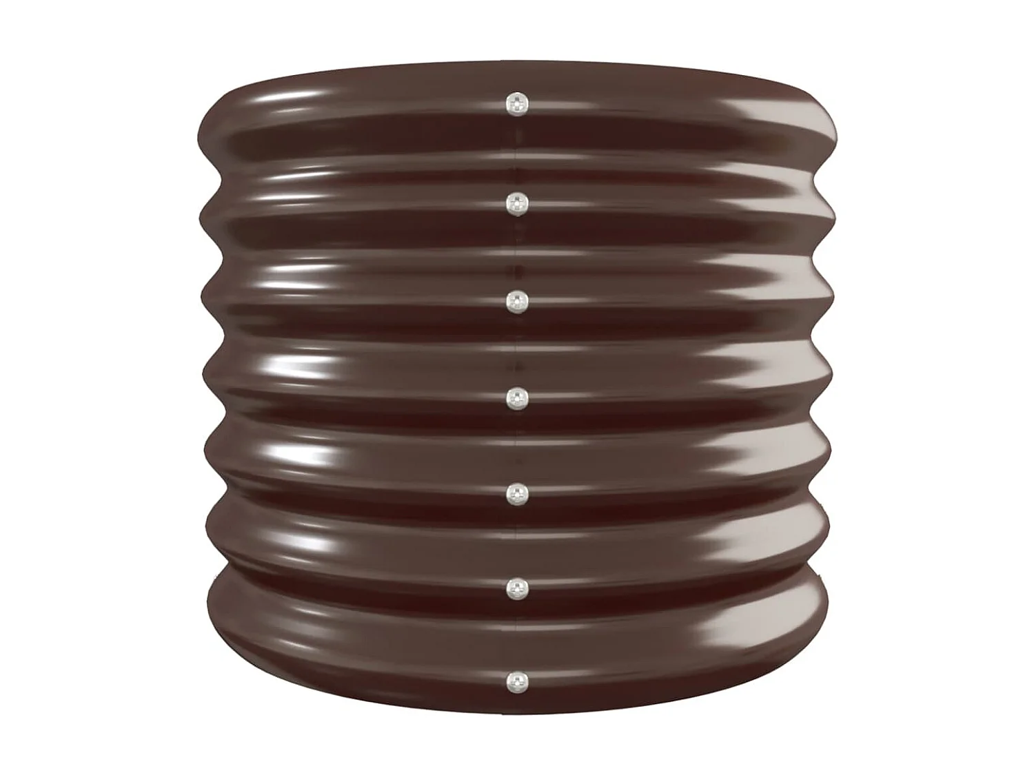 Jardinière de jardin Acier enduit de poudre 260x40x36 Marron