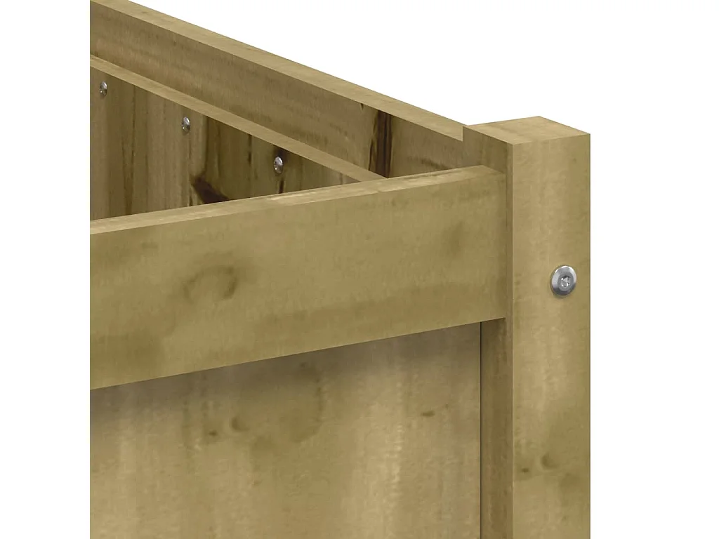 Jardinière d'extérieur 90x50x50 bois de pin imprégné