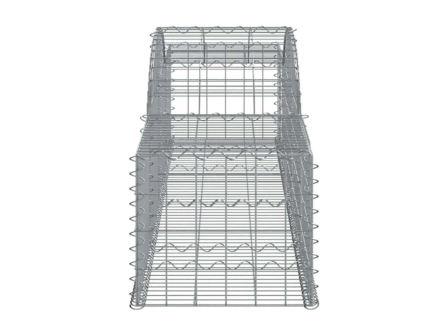 Paniers à gabions arqués 20 pcs 300x50x40-60 fer galvanisé