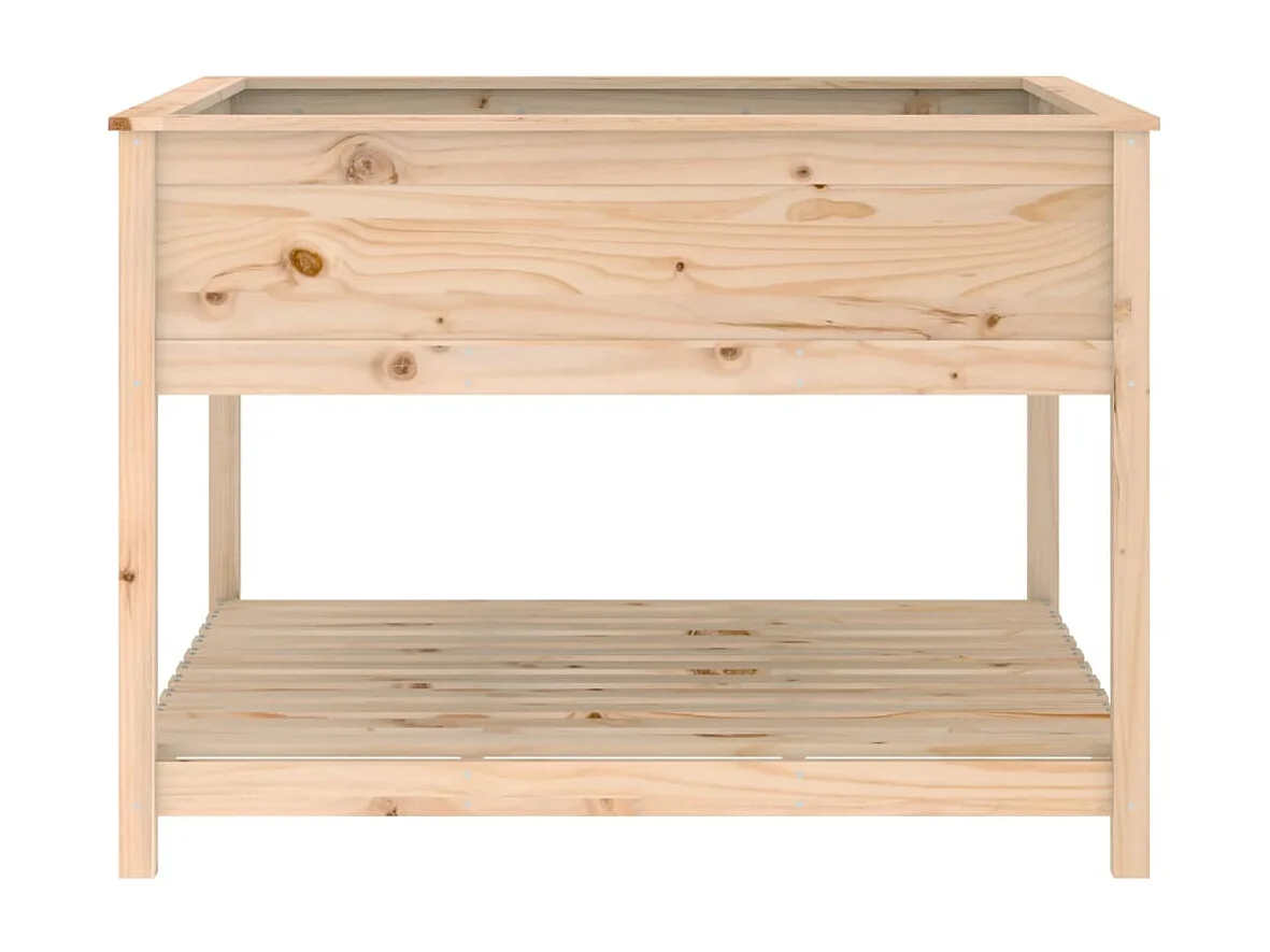 Jardinière avec étagère 111,5x111,5x81 Bois massif de pin