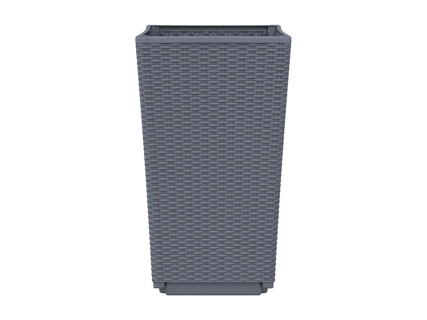 Jardinières 2 pcs gris 32,5x32,5x57 polypropylène