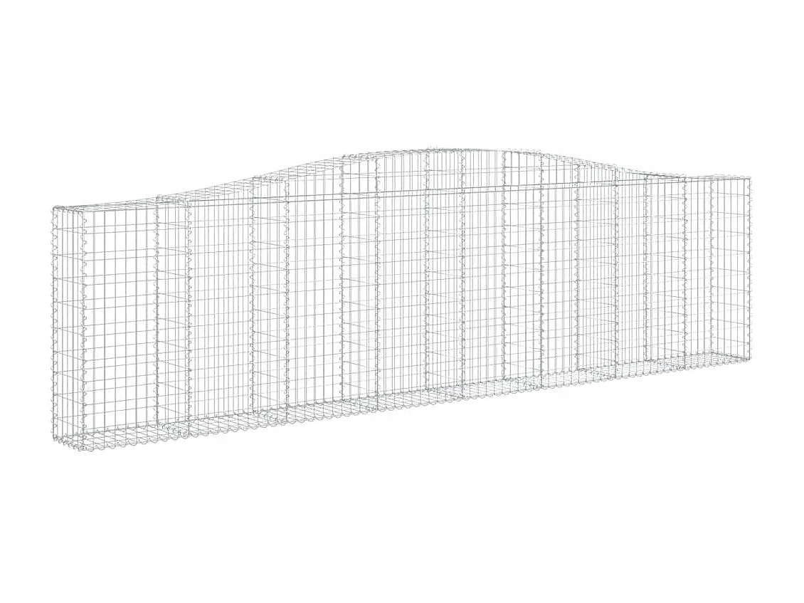 Panier de gabions arqué 400x30x100-120 Fer galvanisé