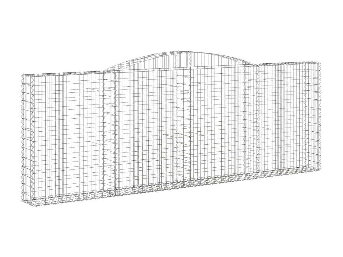 Panier de gabions arqué 400x30x140-160 Fer galvanisé