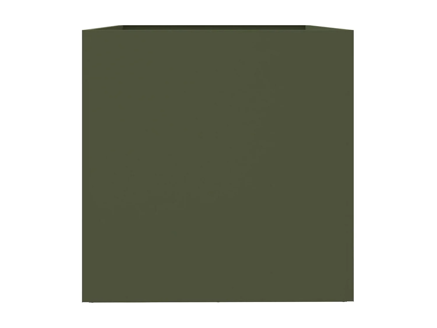 Jardinière vert olive 62x47x46 acier laminé à froid