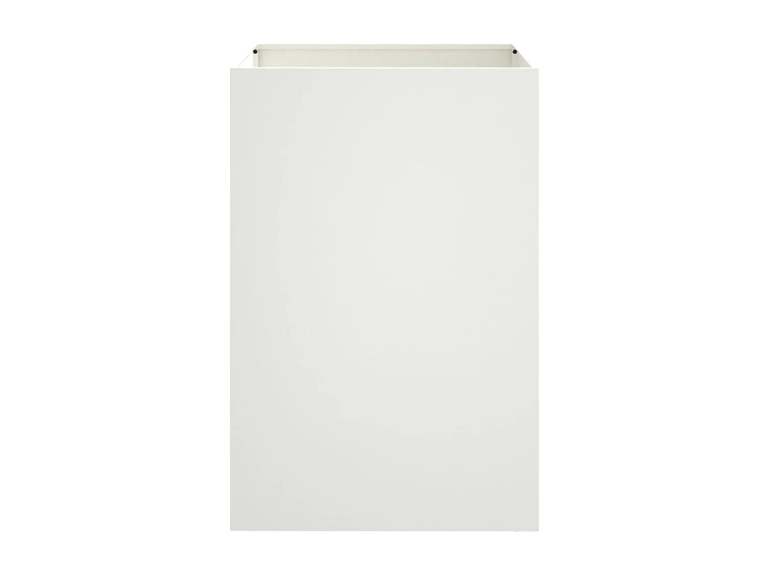 Jardinière blanc 52x48x75 acier laminé à froid