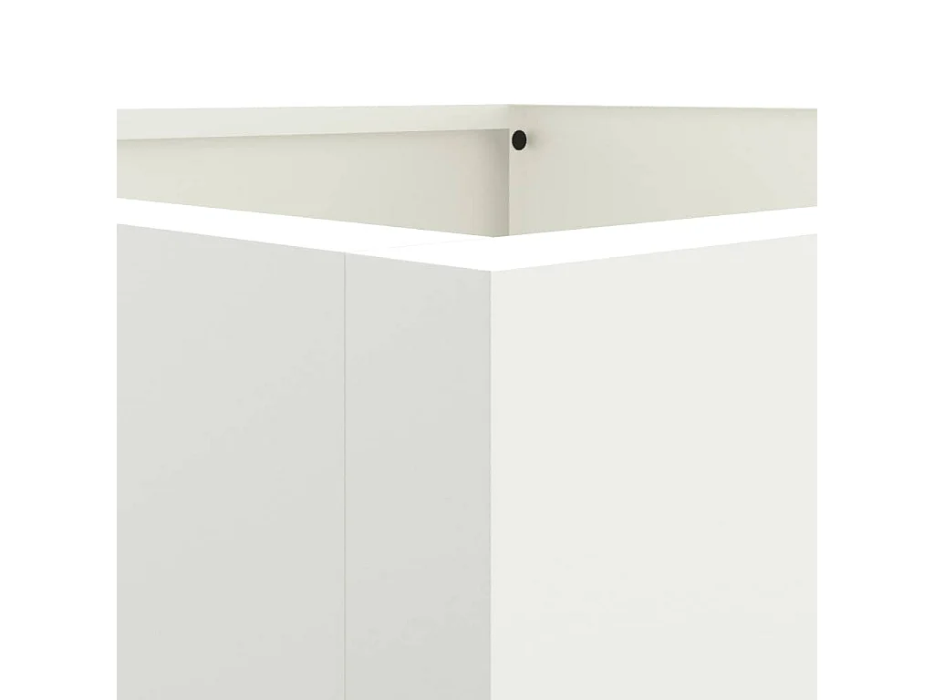Jardinière blanc 52x48x75 acier laminé à froid