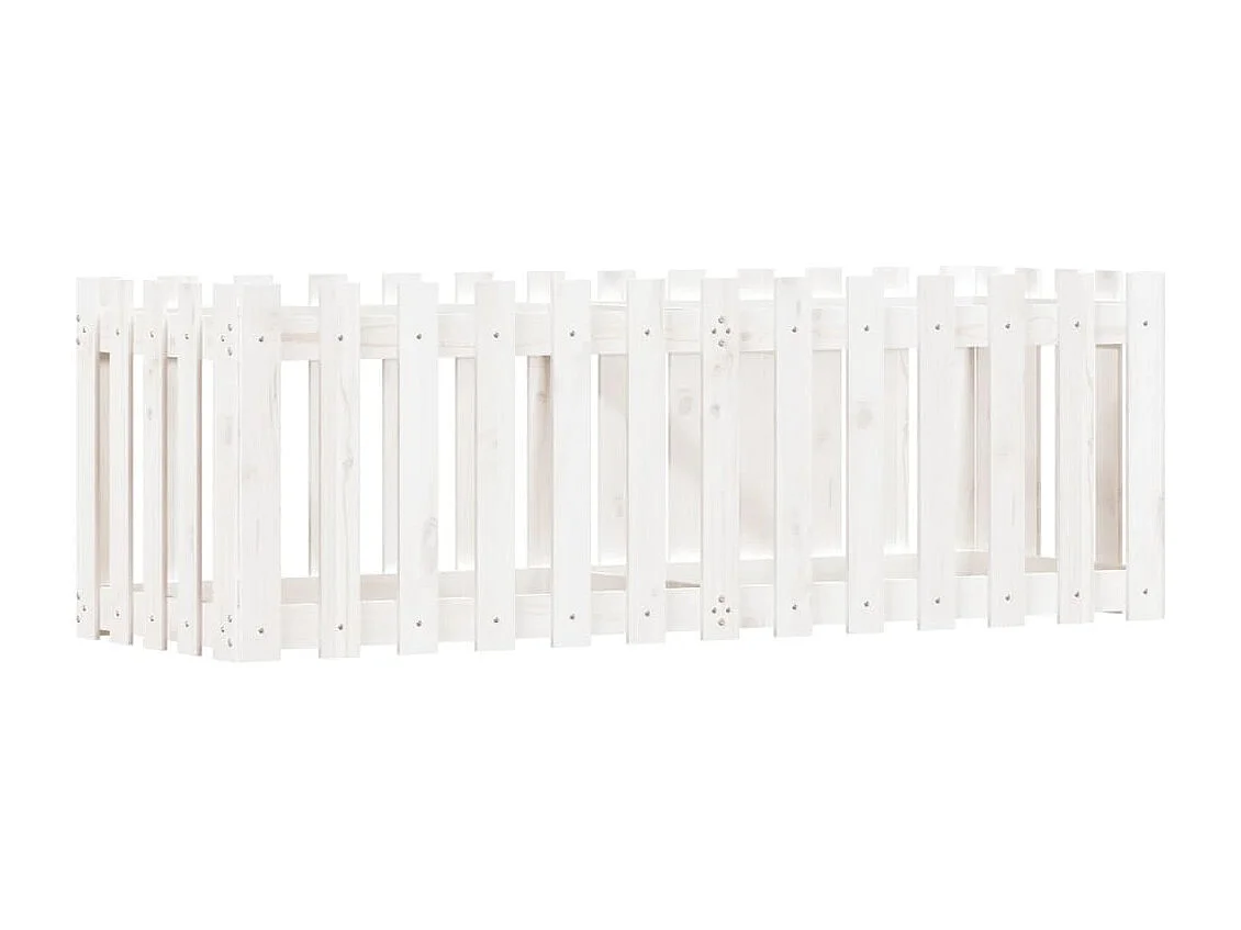 Lit surélevé de jardin design de clôture 150x50x50 pin massif