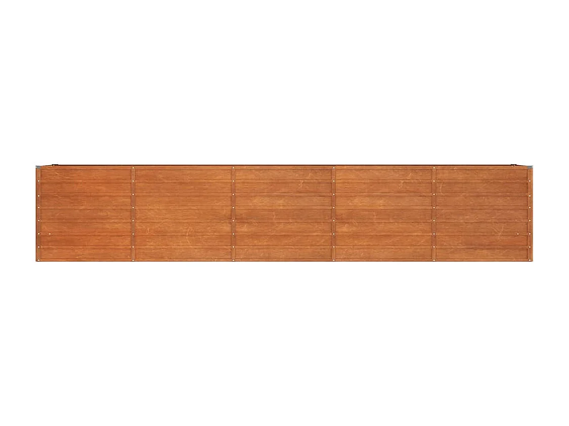 Lit surélevé de jardin rouillé 400x80x77 acier corten