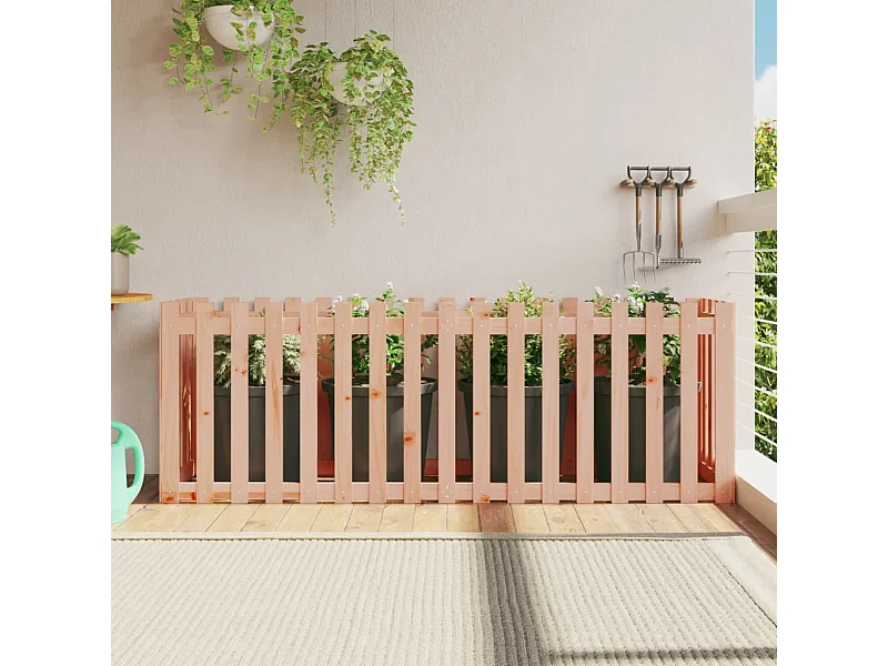 Lit surélevé de jardin design de clôture bois douglas massif