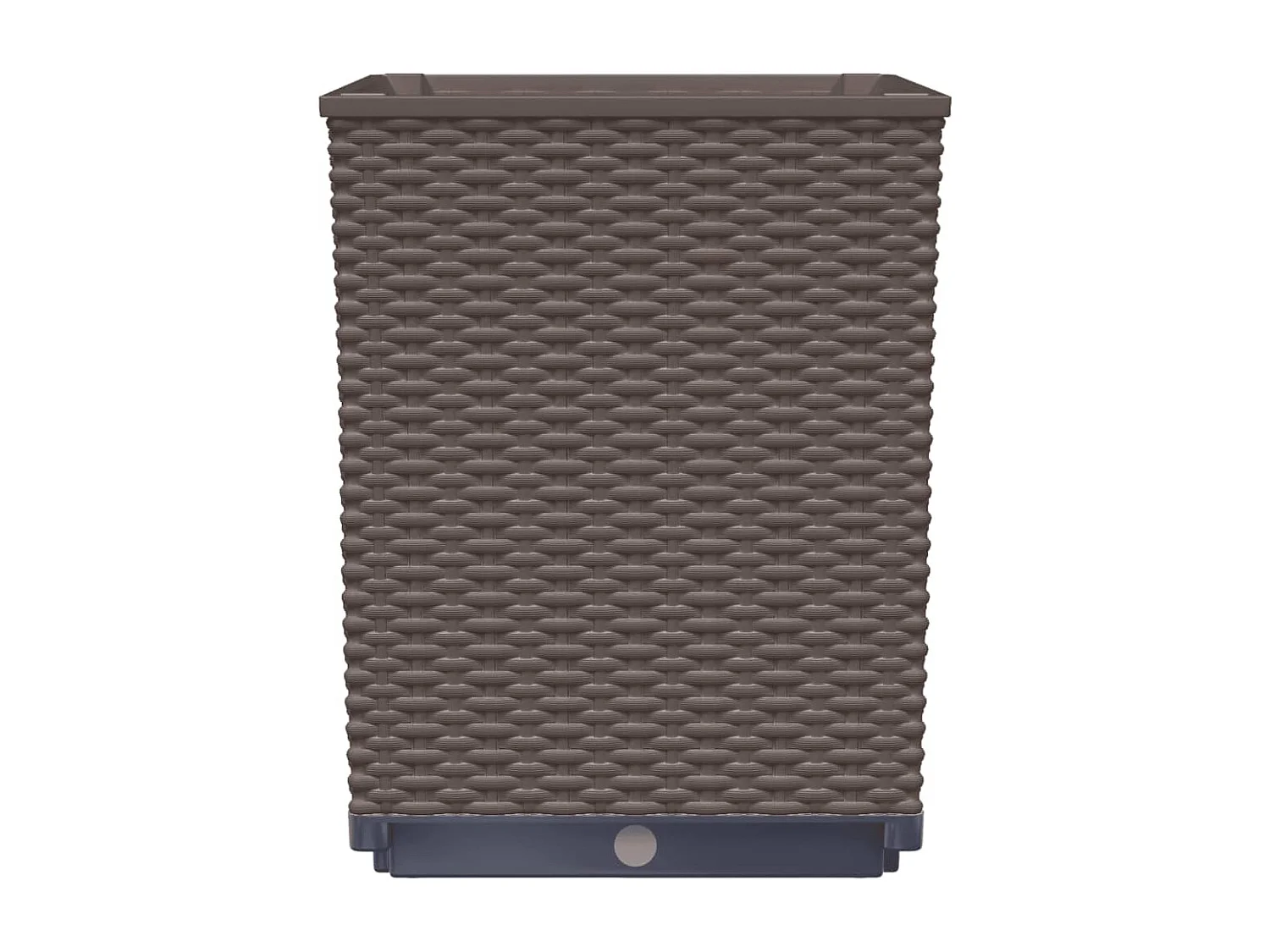 Jardinières 2 pcs marron 30x30x37 polypropylène