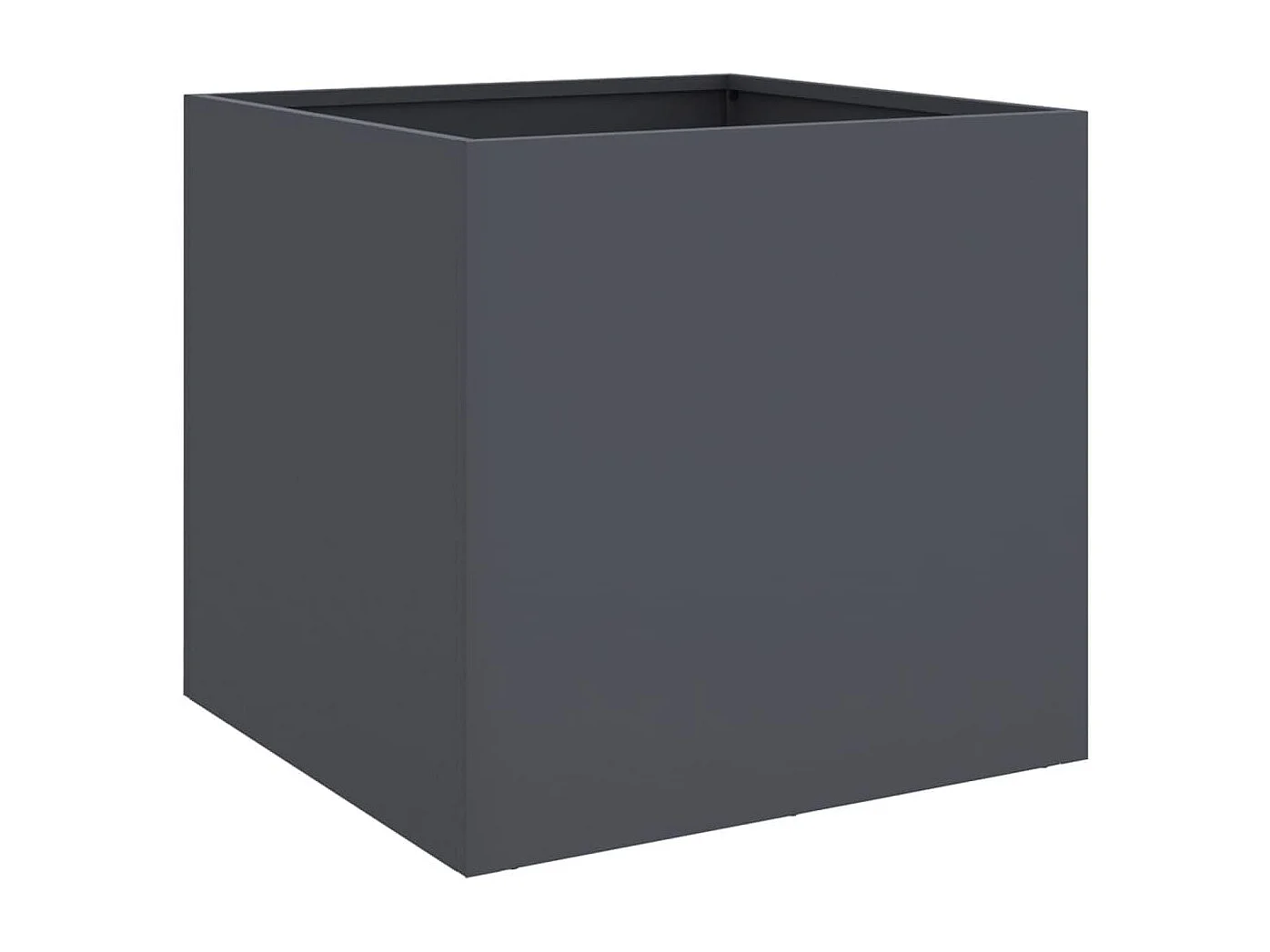 Jardinière anthracite 42x40x39 acier laminé à froid