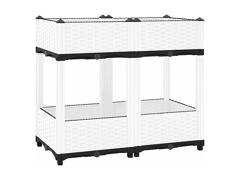 Lit surélevé 80x40x71 Polypropylène