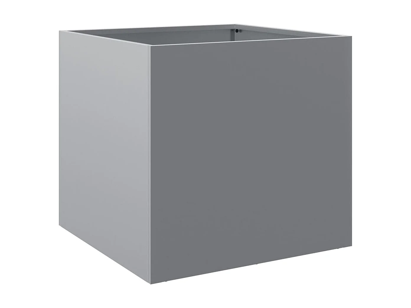 Jardinière argenté 49x47x46 acier galvanisé