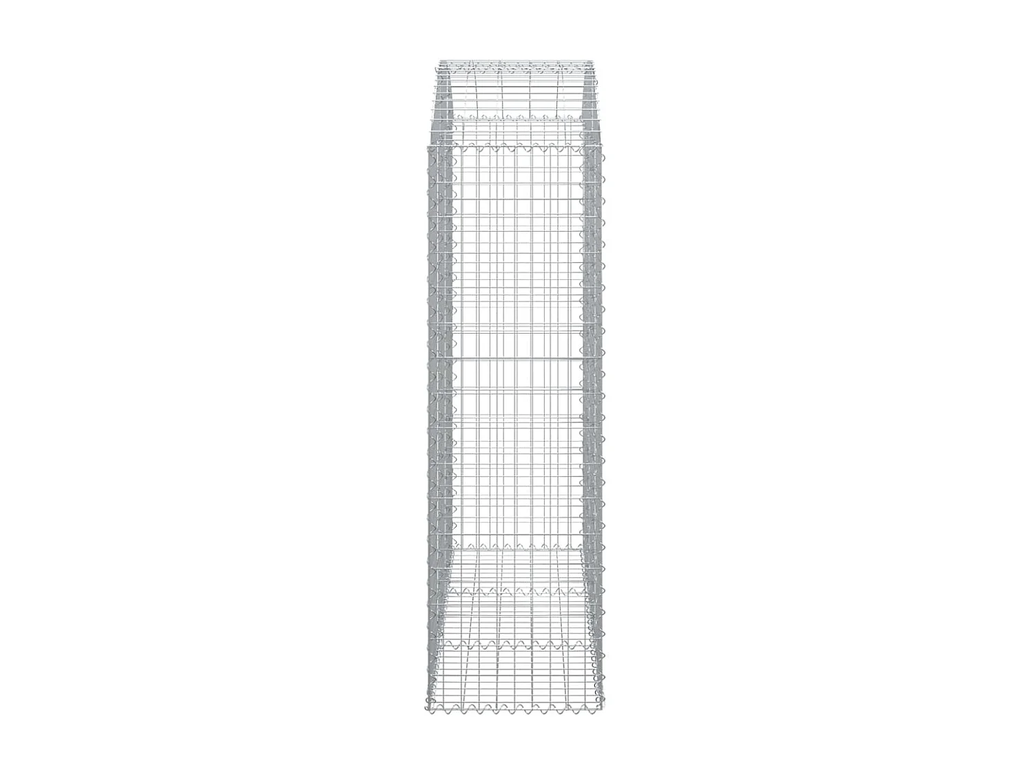 Panier de gabions arqué 150x50x160-180 Fer galvanisé