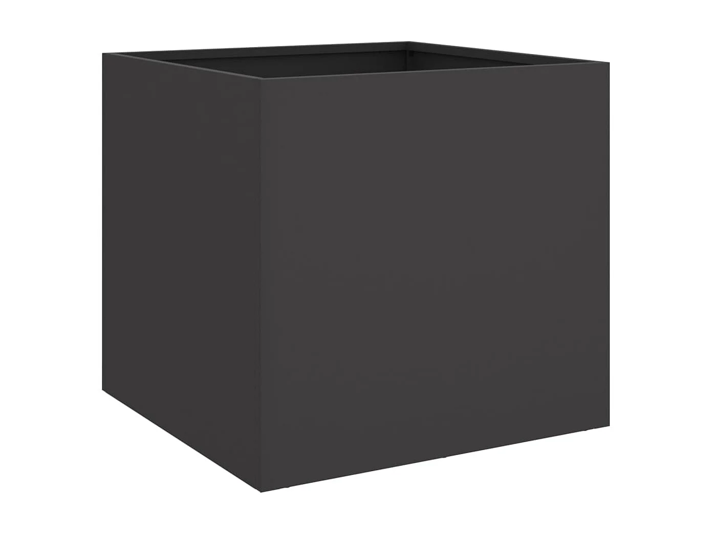 Jardinière noir 42x40x39 acier laminé à froid