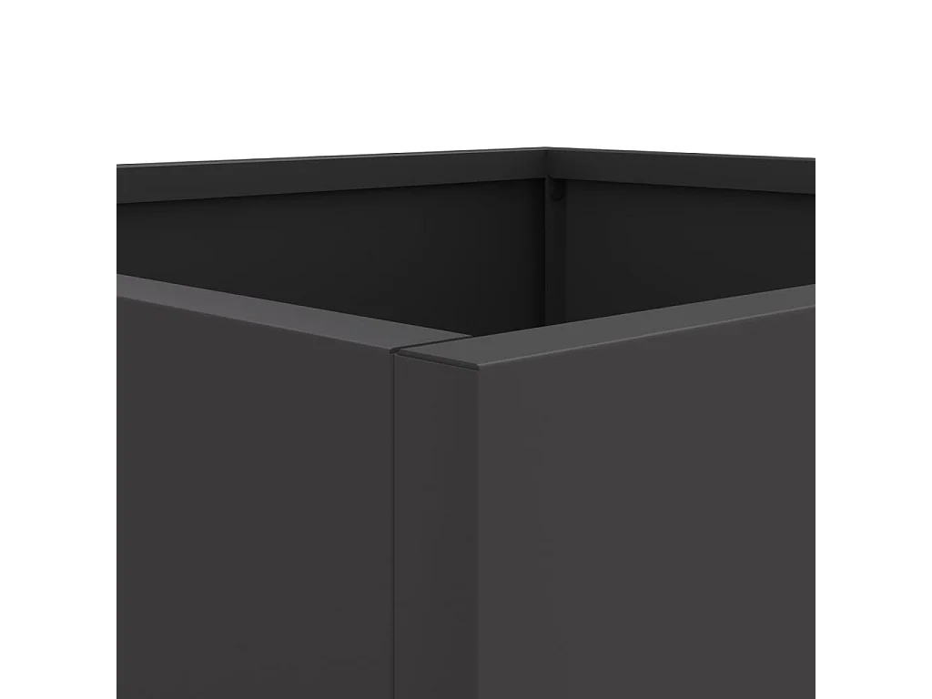 Jardinière noir 42x40x39 acier laminé à froid