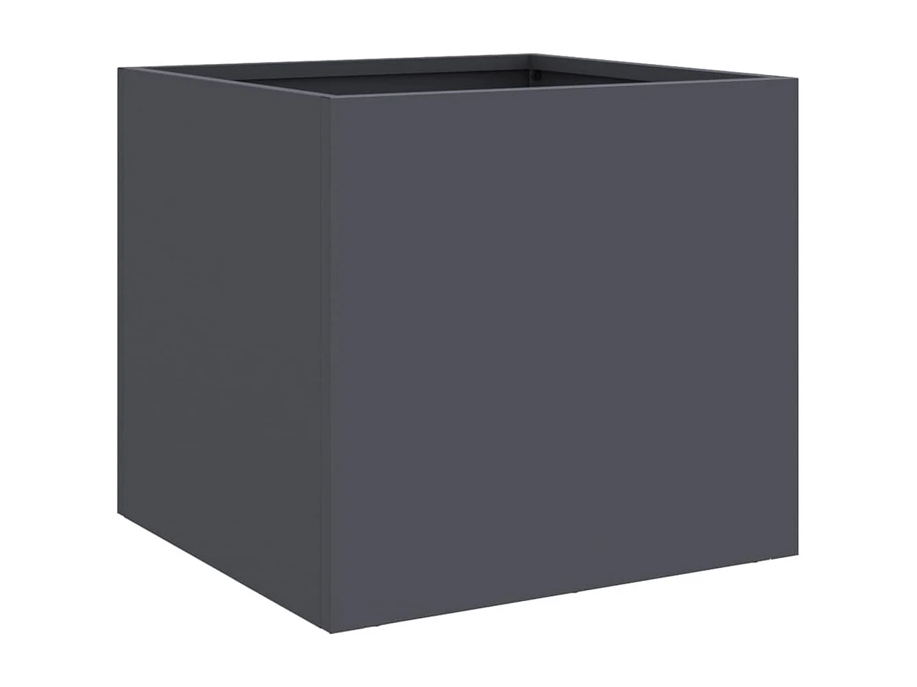 Jardinière anthracite 32x30x29 acier laminé à froid