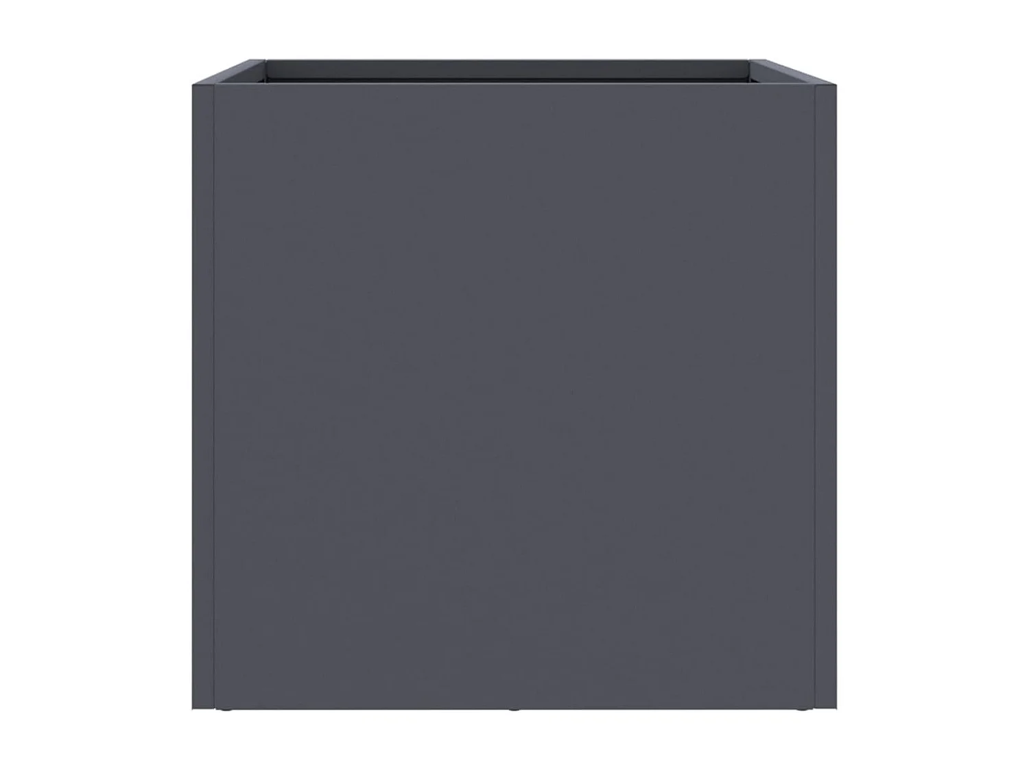 Jardinière anthracite 32x30x29 acier laminé à froid