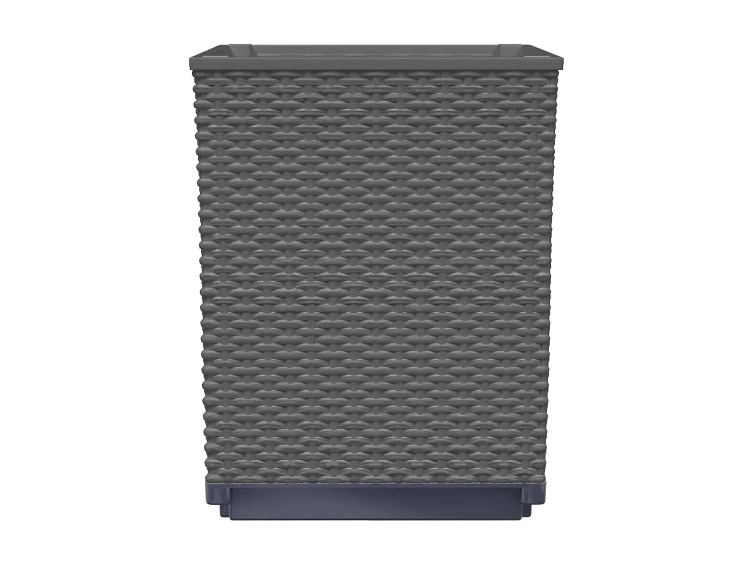 Jardinières 2 pcs noir 30x30x37 polypropylène