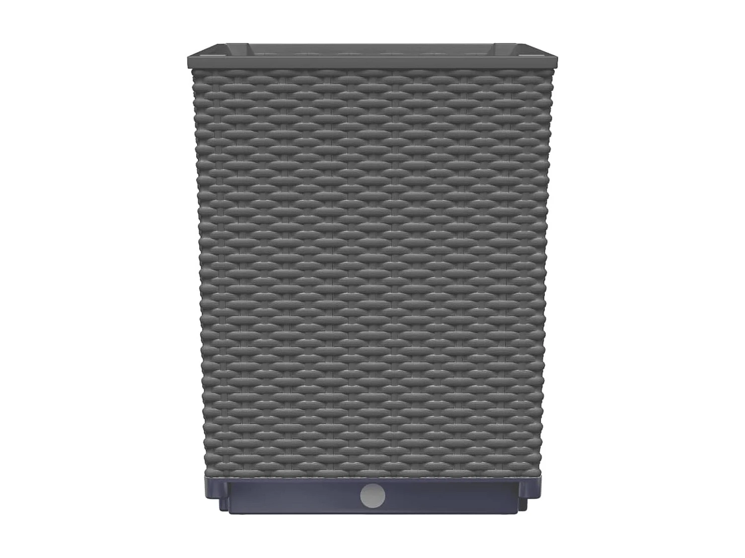 Jardinières 2 pcs noir 30x30x37 polypropylène