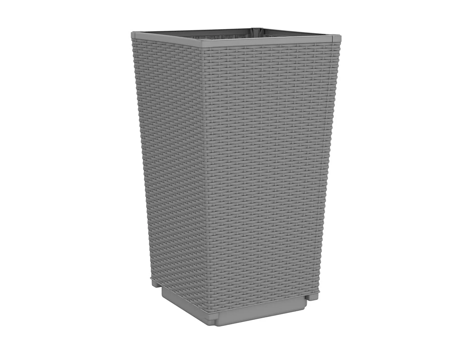 Jardinières 2 pcs gris clair 32,5x32,5x57 polypropylène