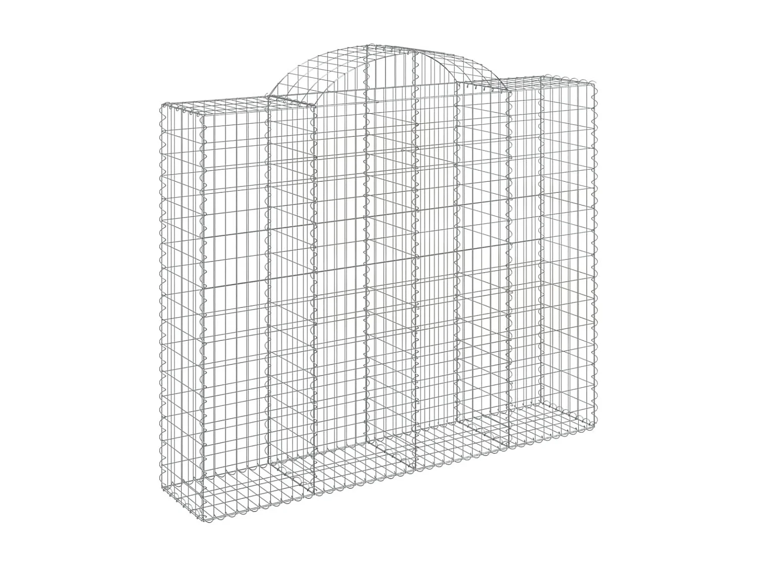Paniers à gabions arqués 7 pcs 200x50x160-180 Fer galvanisé