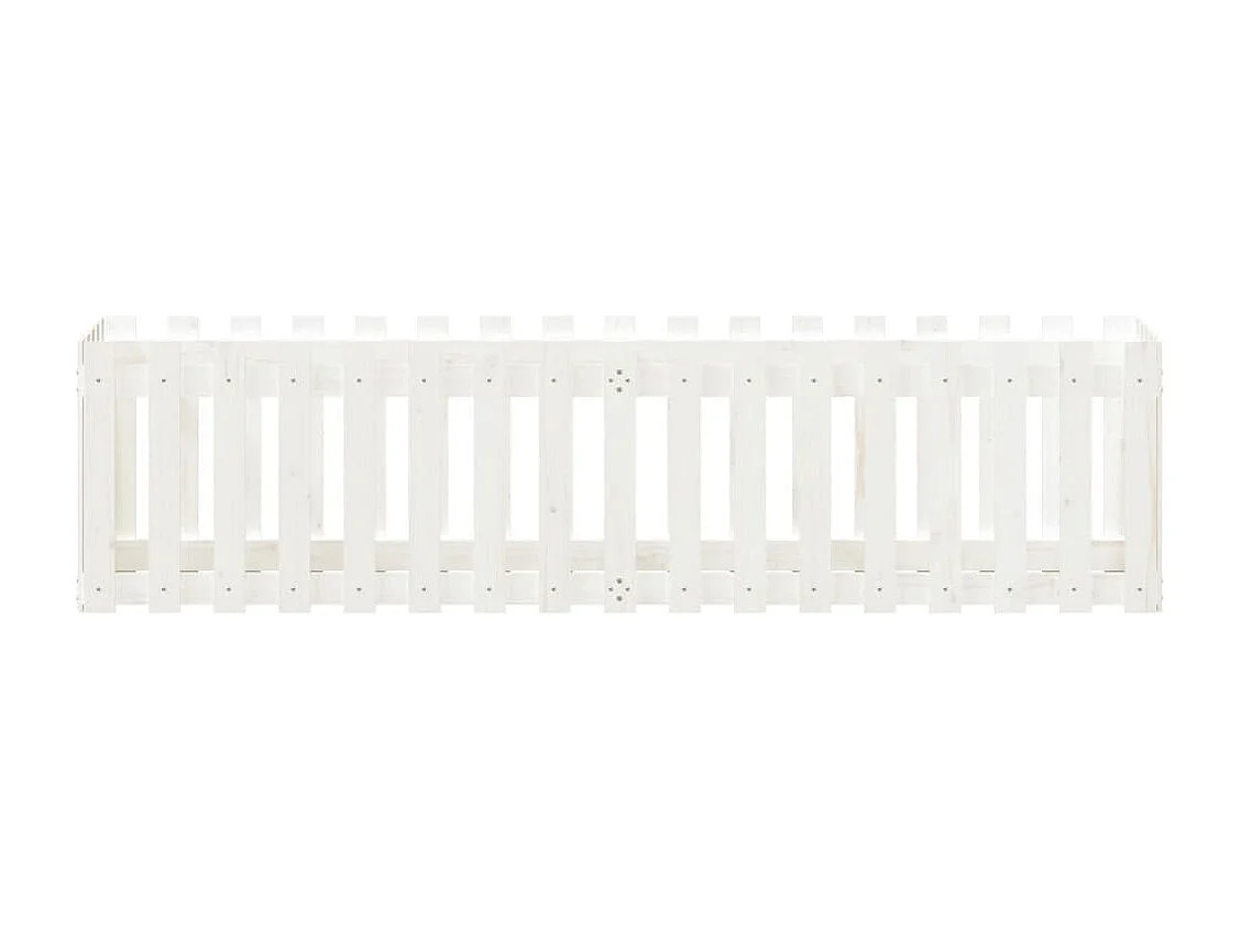 Lit surélevé de jardin design de clôture 200x50x50 pin massif