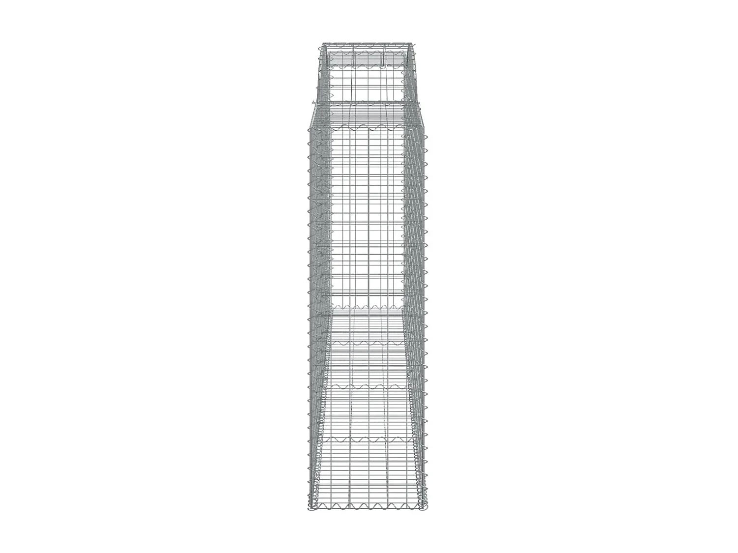 Paniers à gabions arqués 5 pcs 300x50x160-180 fer galvanisé