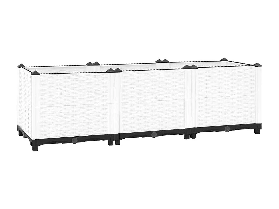 Lit surélevé 120x40x38 Polypropylène