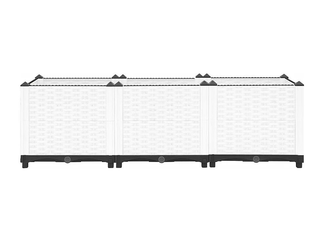 Lit surélevé 120x40x38 Polypropylène