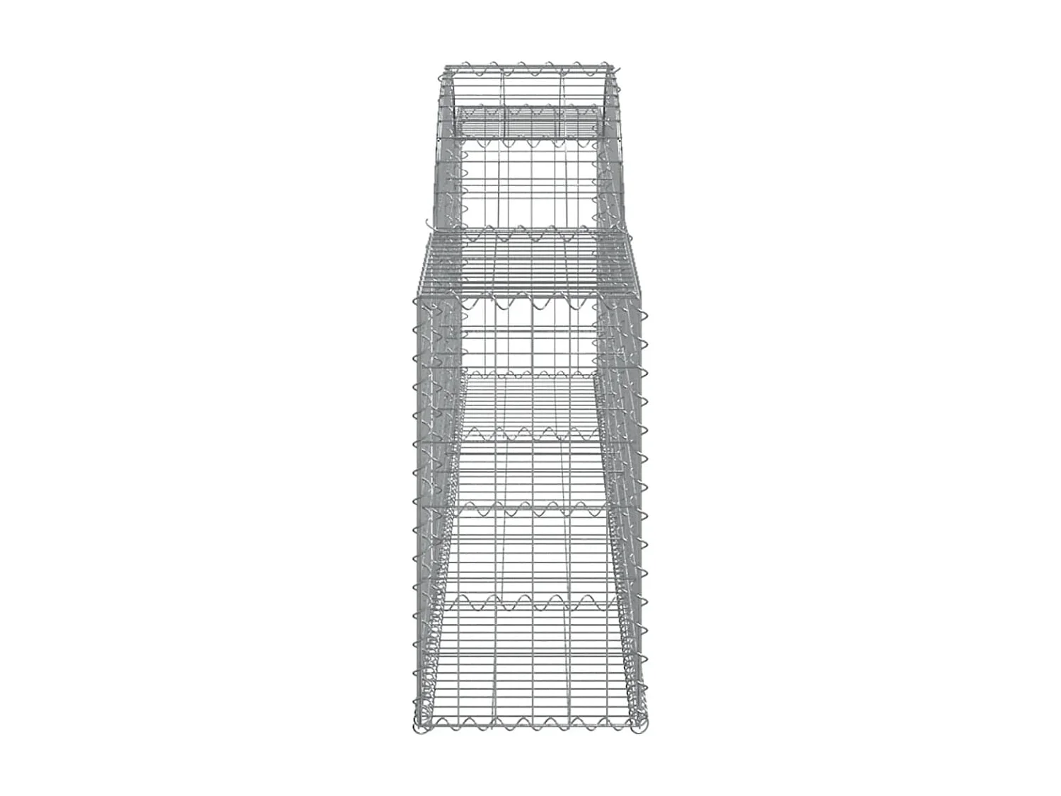 Paniers à gabions arqués 8 pcs 300x30x60-80 Fer galvanisé