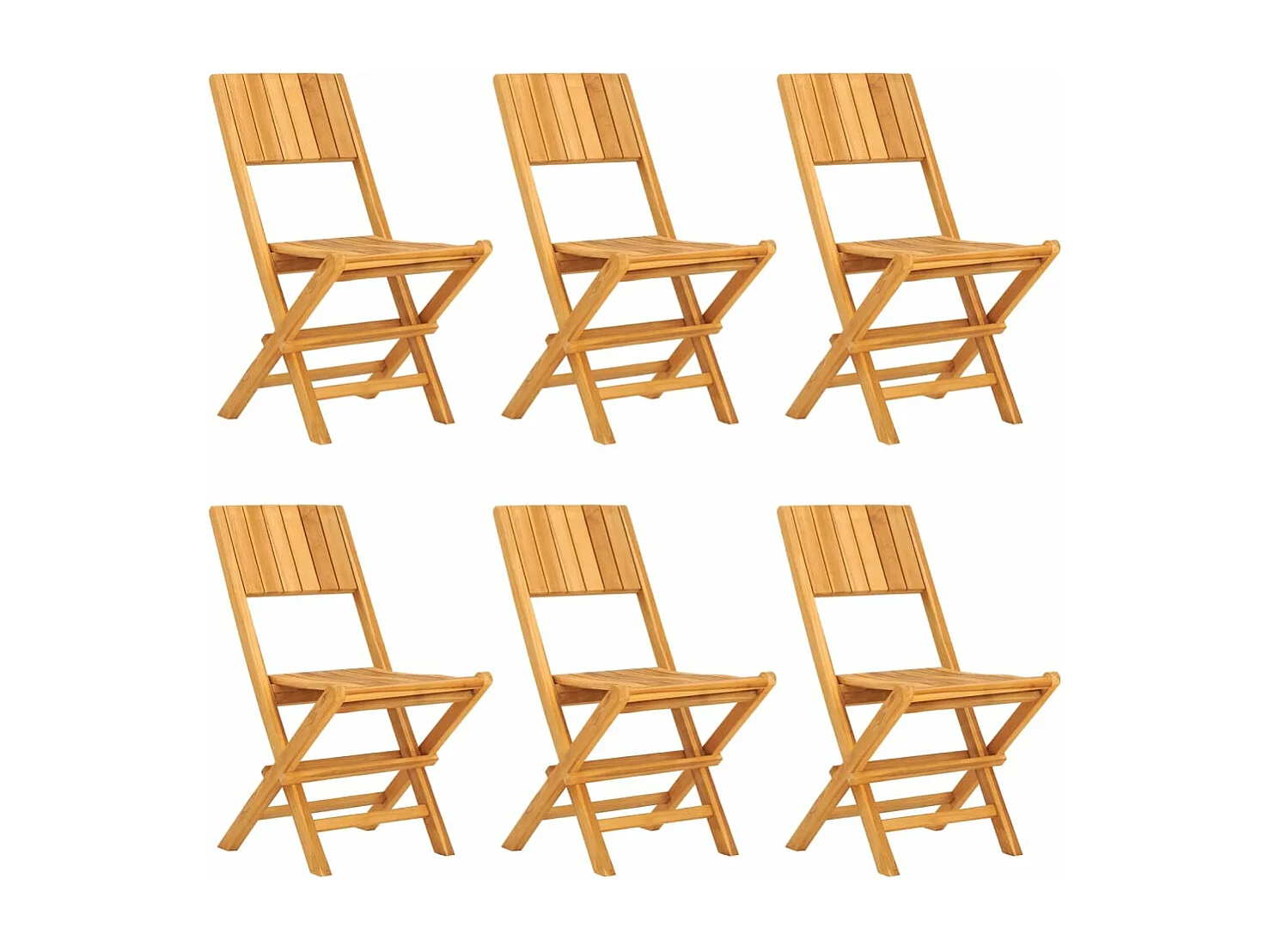 Ensemble à manger de jardin 7 pcs Bois de teck solide