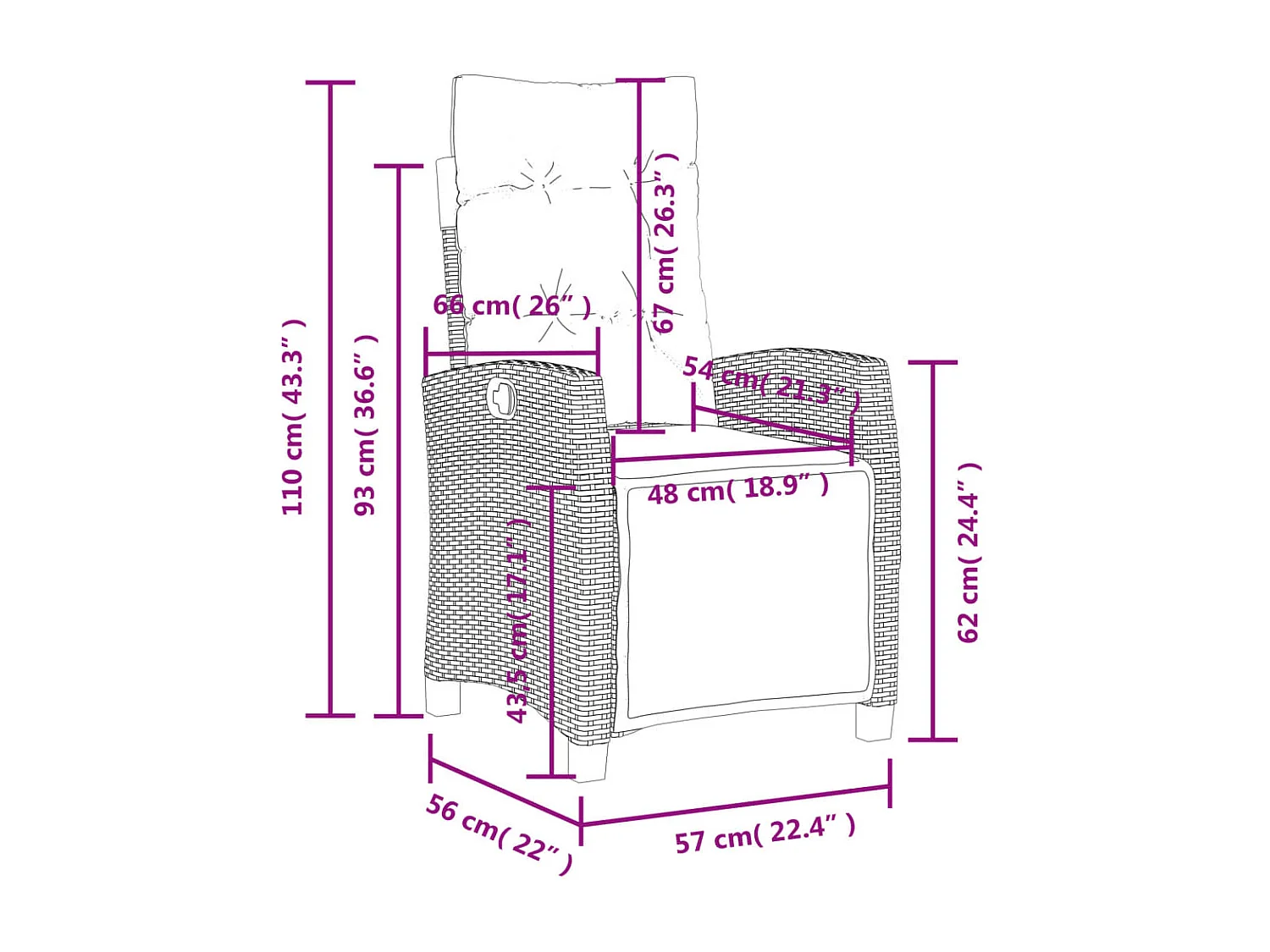 Ensemble à manger de jardin coussins 5pcs Noir Résine tressée