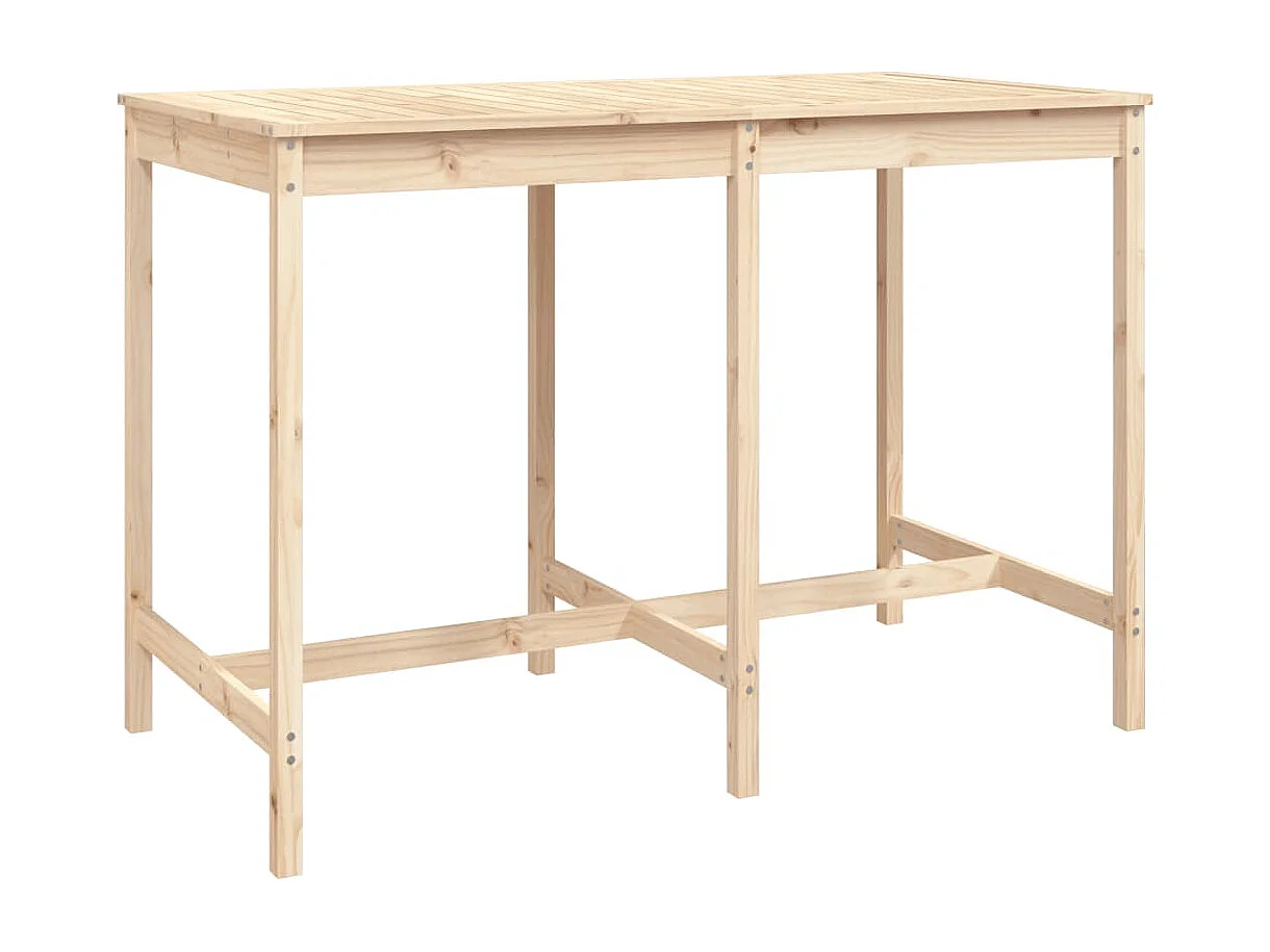 Ensemble de bar de jardin 7 pcs Bois de pin massif