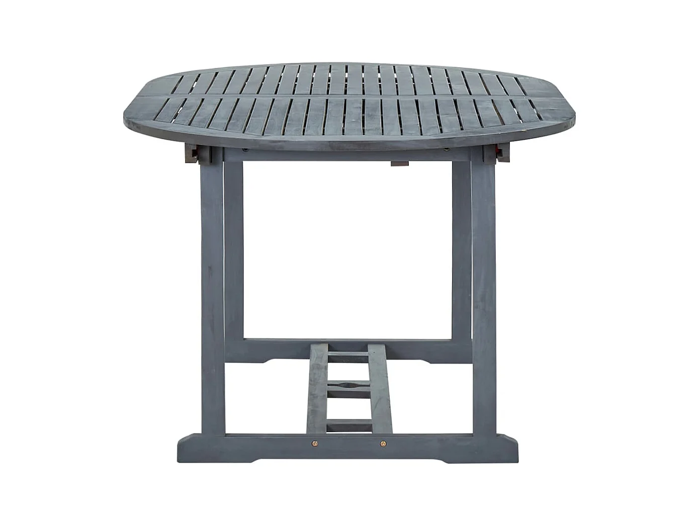 Mobilier à dîner de jardin 5 pcs Bois d'acacia massif Gris 5
