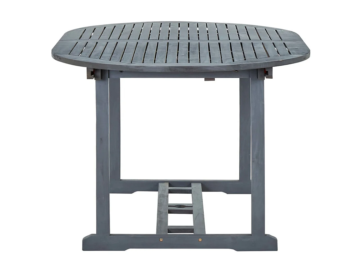 Mobilier à dîner de jardin 5 pcs Bois d'acacia massif Gris 5