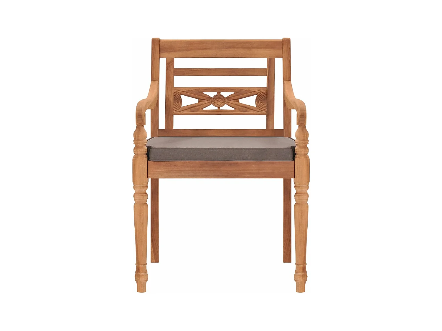 Ensemble à manger de jardin avec coussins gris foncé 3 pcs