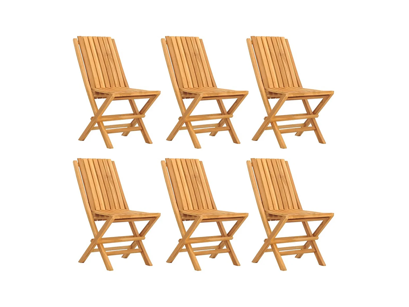 Ensemble à manger de jardin 7 pcs Bois de teck solide