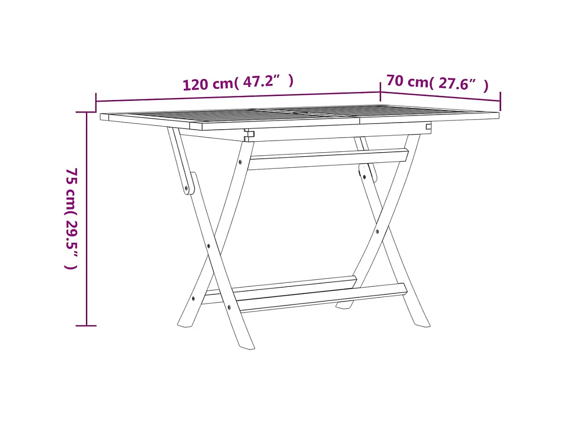 Ensemble à manger de jardin 7 pcs Bois de teck solide