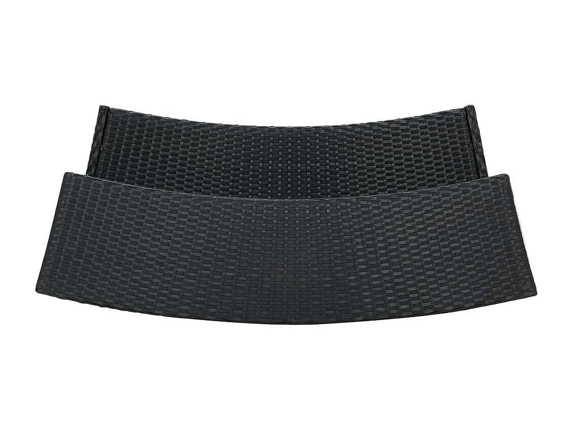 Ensemble de bar de jardin avec coussins 5 pcs Noir 5