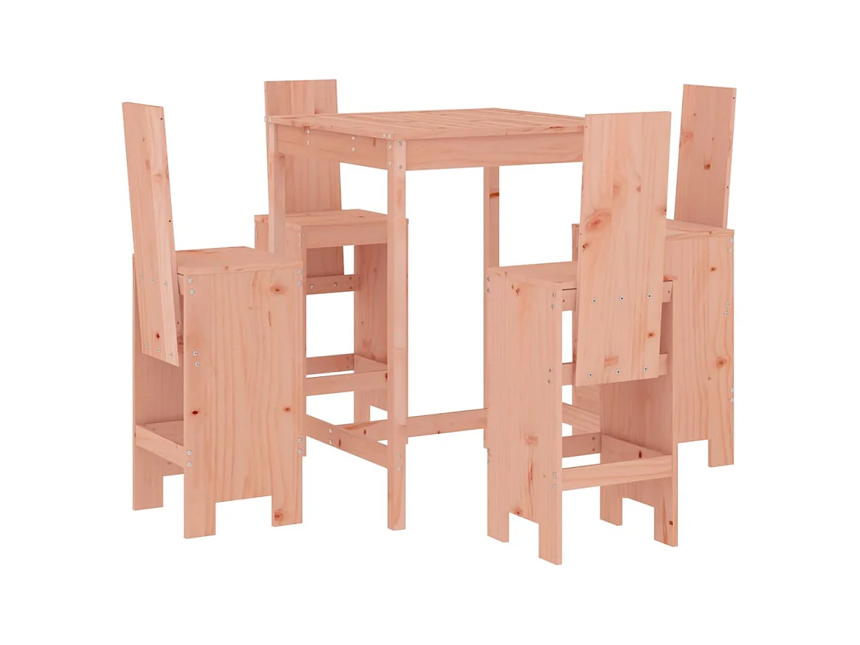 Ensemble de bar de jardin 5 pcs bois massif de Douglas