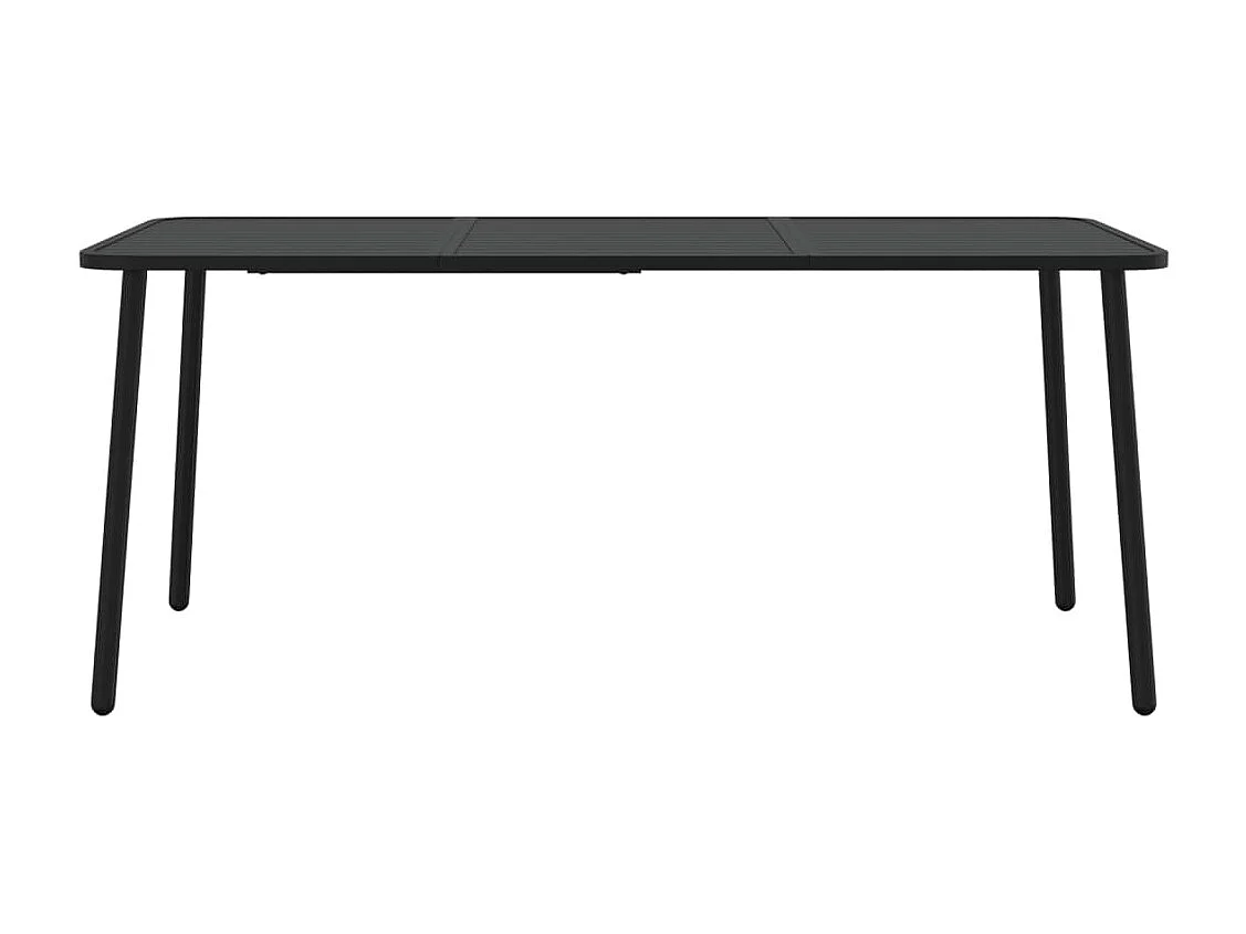 Ensemble à manger de jardin 7 pcs anthracite acier